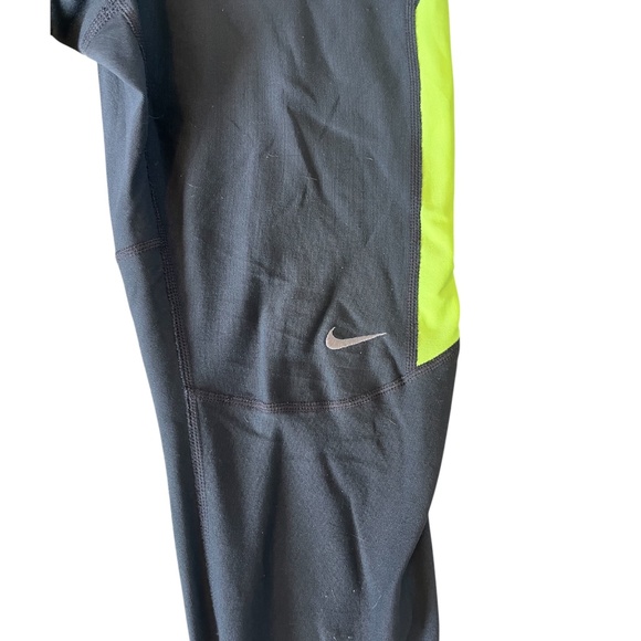 Nike Dri-Fit Neon Green/Gray Workout Leggings | Size Small - Picture 6 of 10